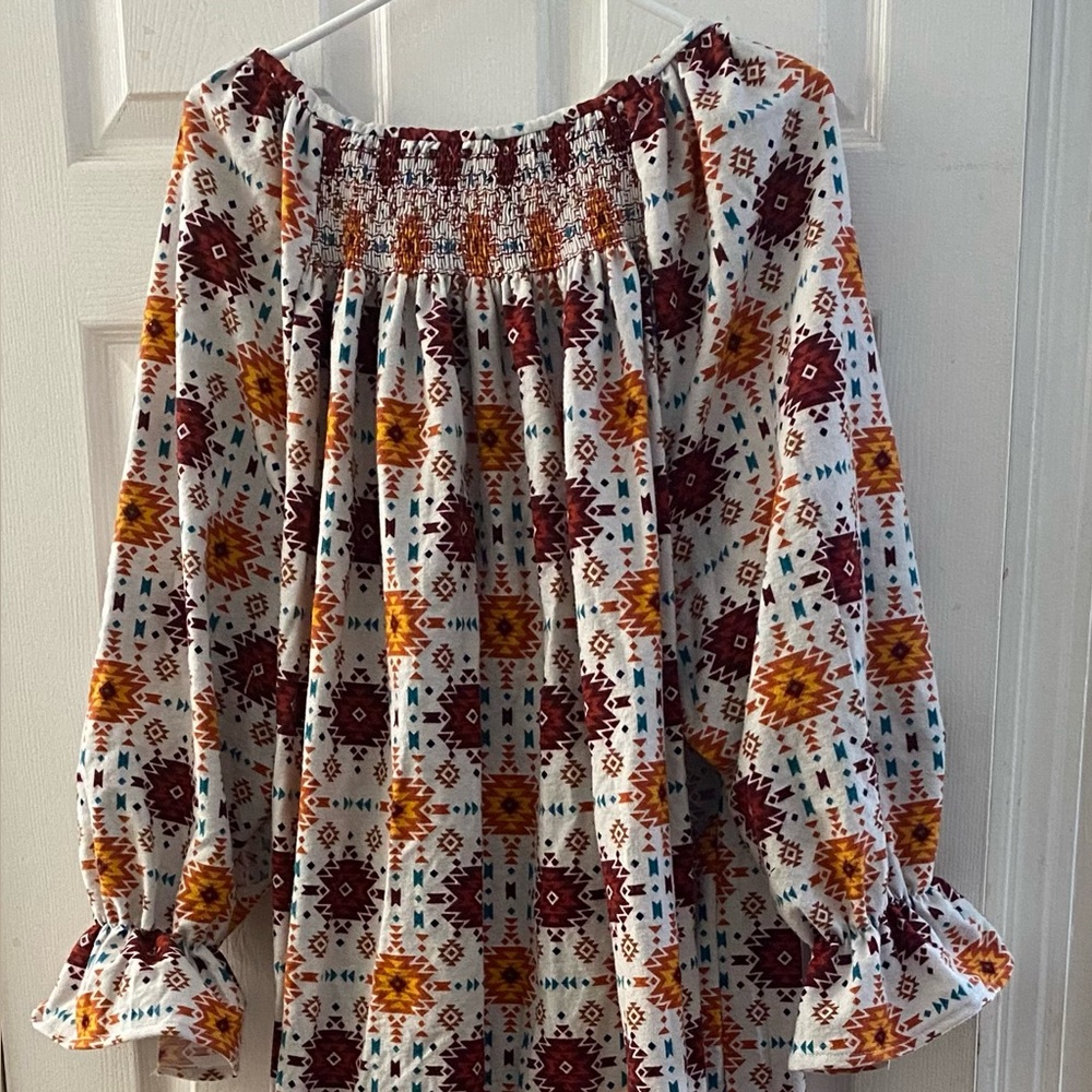 Smocked Flannel Nightgown